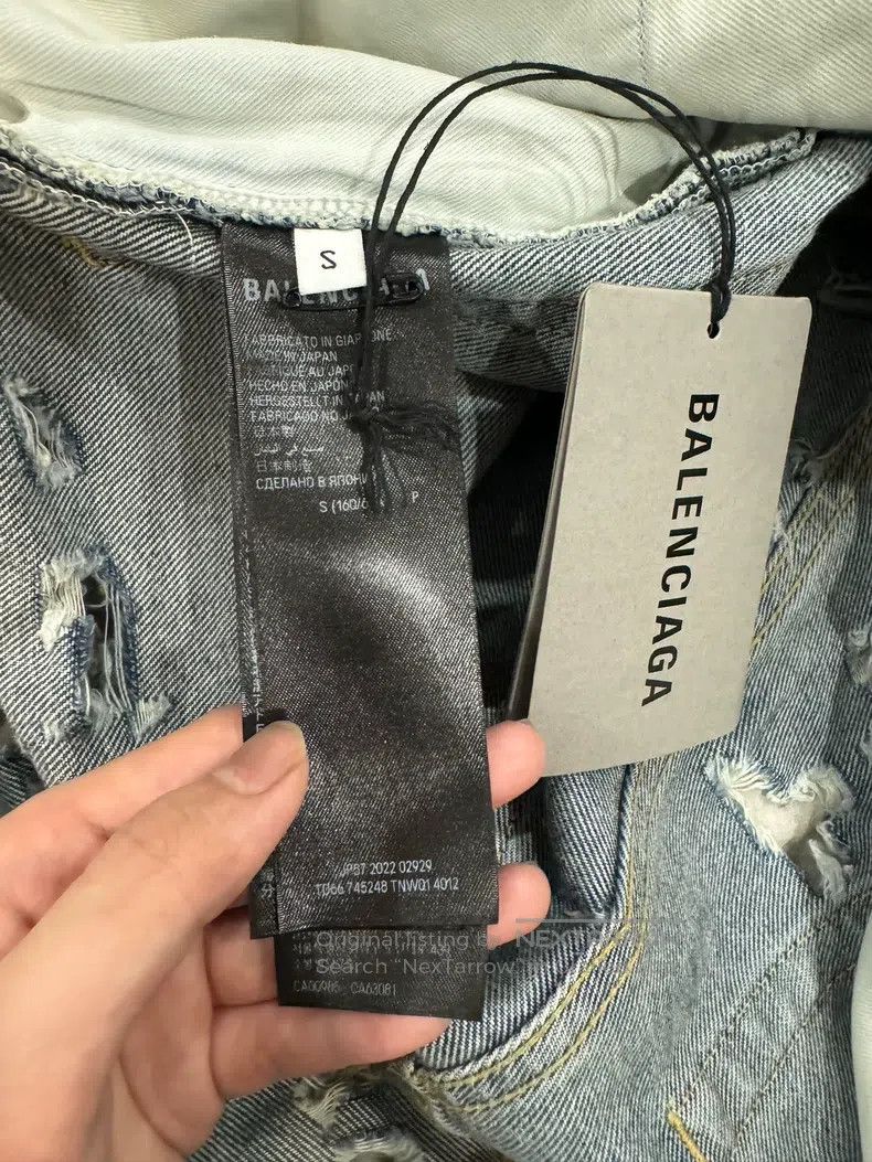 Balenciaga Balenciaga size S Back Destruction Denim Pants Size US 27 - 4 Thumbnail