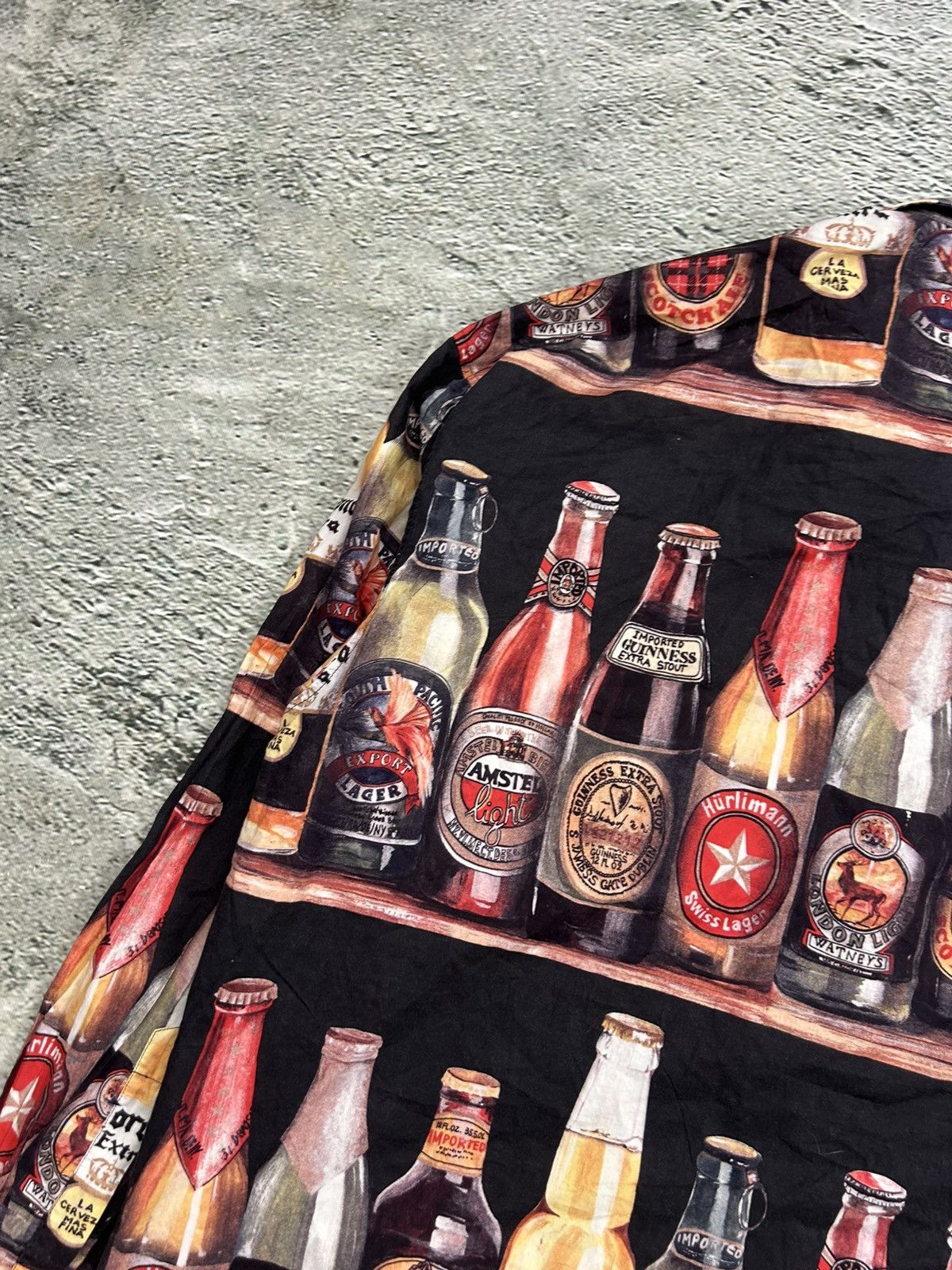 Angelo Litrico × Vintage Angelo Litrico Beer Shirt full print longsleeve button-up Size US XL / EU 56 / 4 - 9 Thumbnail