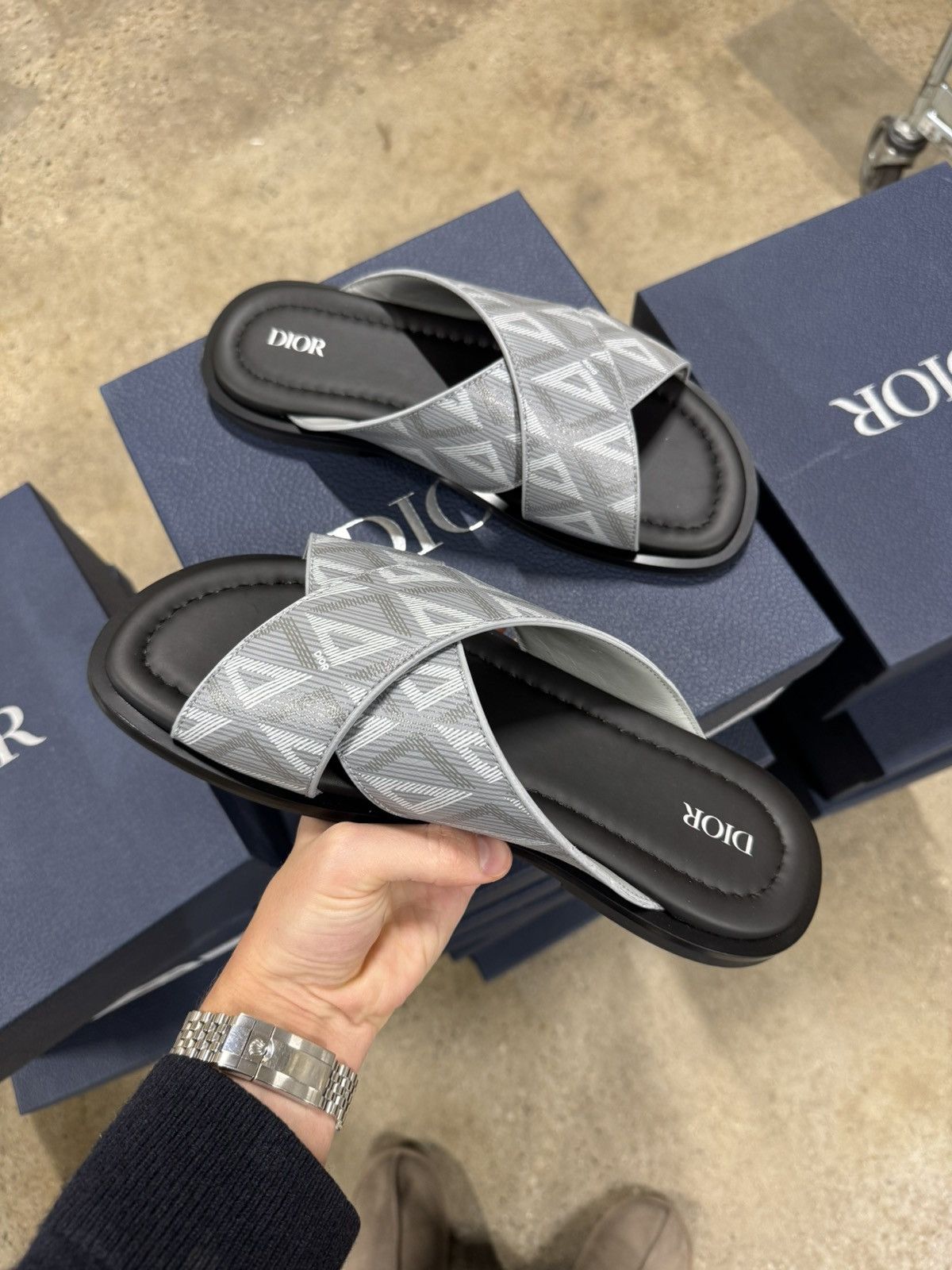 Dior Dior Diamond Leather Sandals NEW 1000$ Size US 8 / EU 41 - 5 Thumbnail