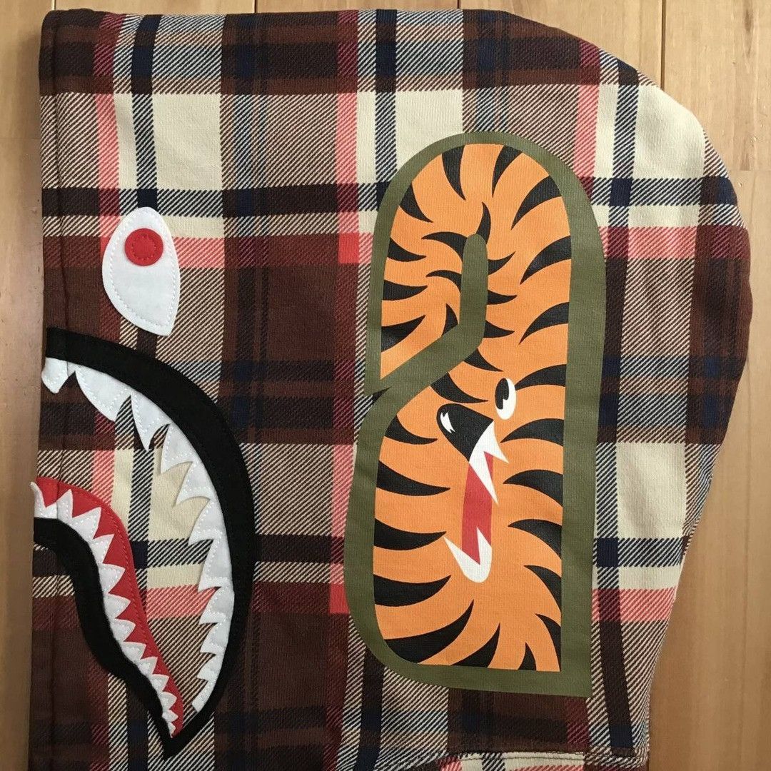Bape × Nigo 🔥NFS limited🔥 BAPE Check shark full zip hoodie a bathing ape Size US M / EU 48-50 / 2 - 5 Thumbnail