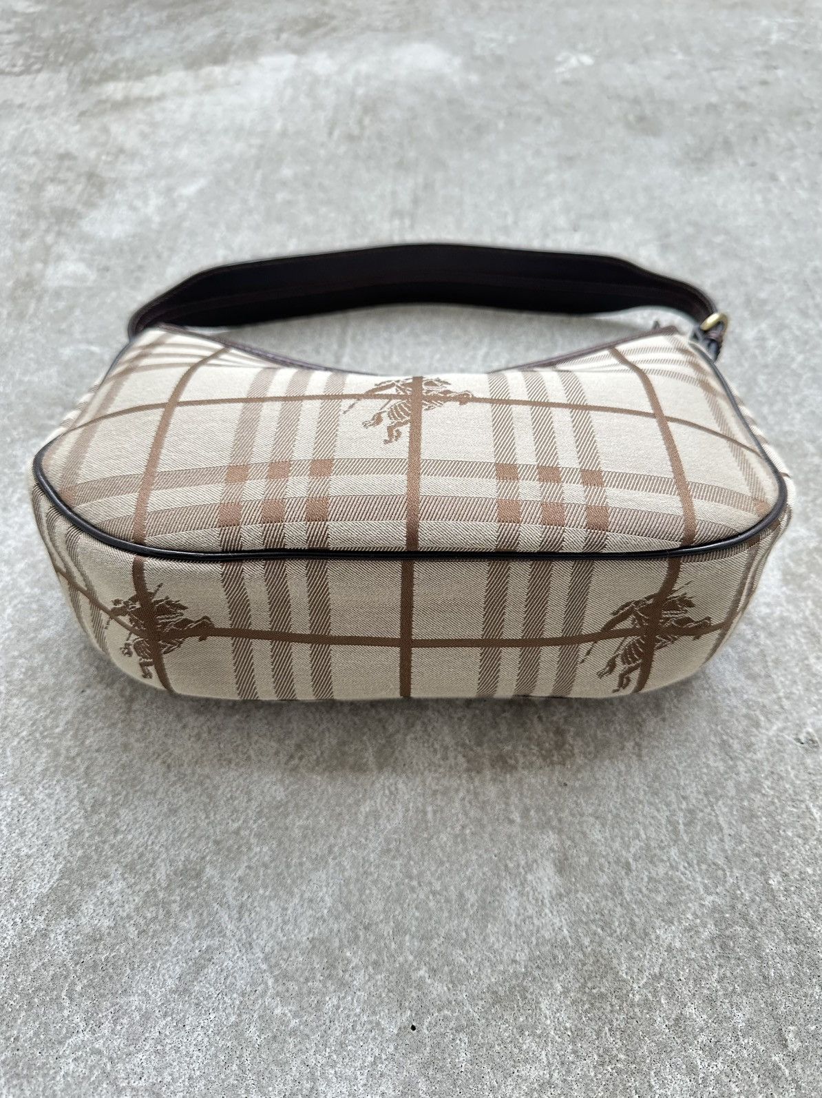 Burberry Burberry London Baguette Haymarket Check Hobo Hand Bag Size ONE SIZE - 7 Thumbnail