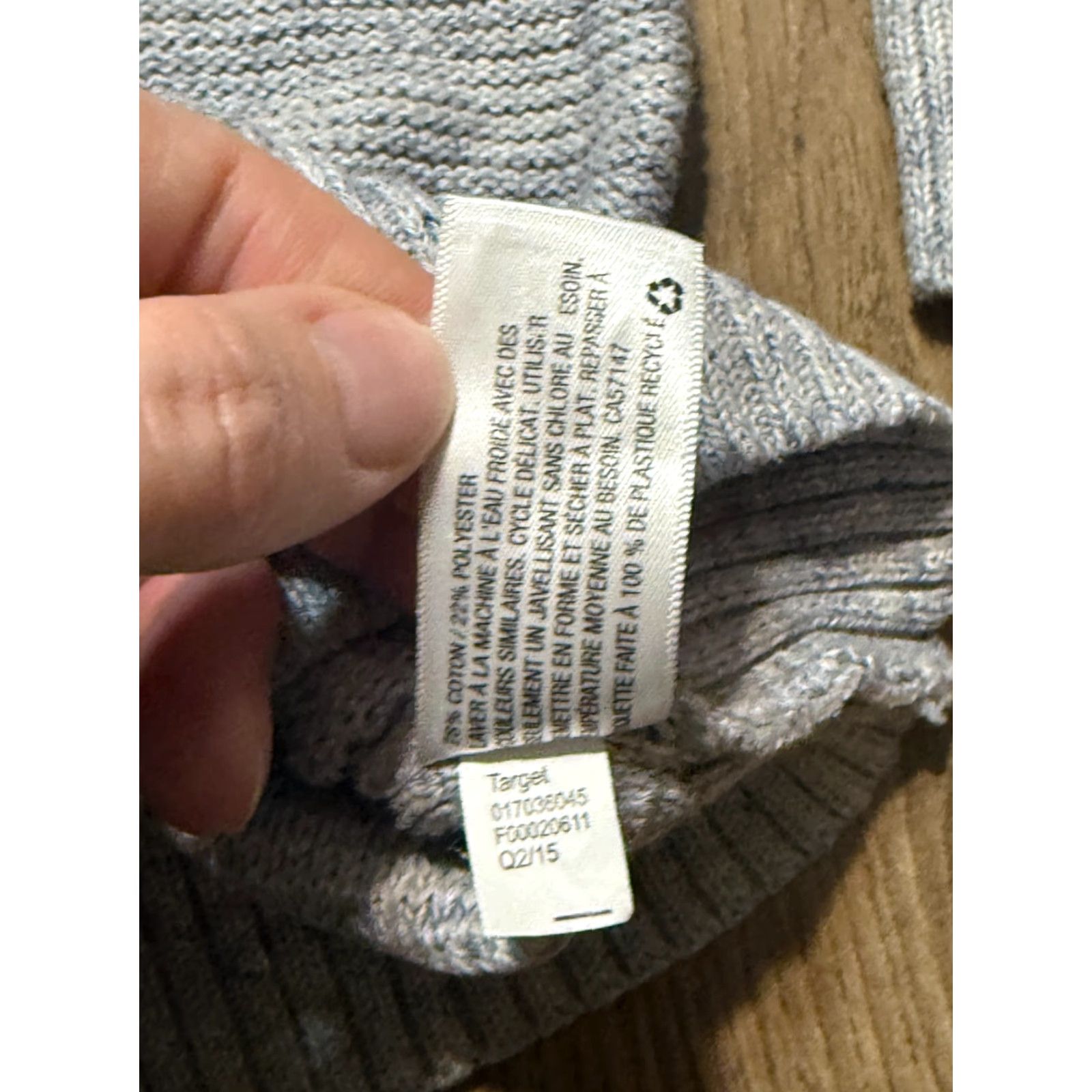Mossimo Mossimo Supply Co. Dress Shirt Womens Medium Gray Sweater Dress Long Sleeve Knit Casual Casual Free Return Size M / US 6-8 / IT 42-44 - 7 Thumbnail