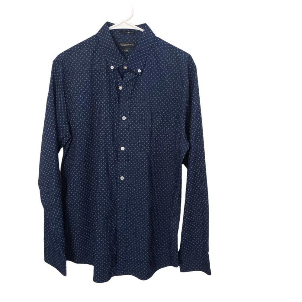 Banana Republic CT1333a Banana Republic Long Sleeve Shirt-Large Size 42R - 1 Thumbnail