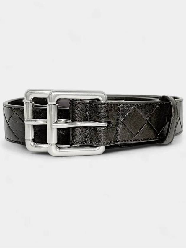 Bottega Veneta o1bcso1str0824 Size : 85 / Intrecciato Double Buckle Belt Size 32 - 3 Thumbnail