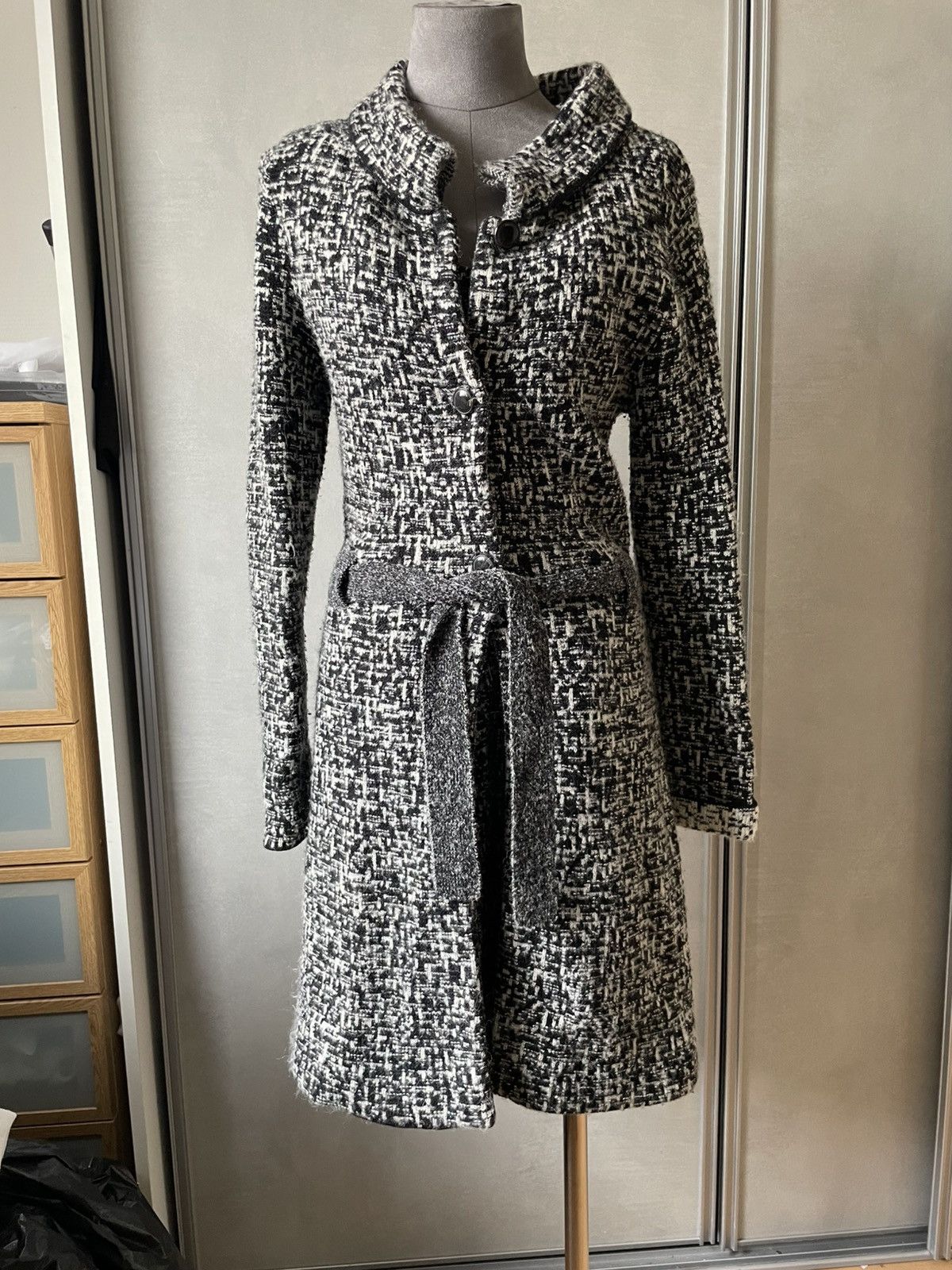 Dior CHRISTIAN DIOR DRESS AND VEST COAT TWEED SET Size S / US 4 / IT 40 - 1 Thumbnail