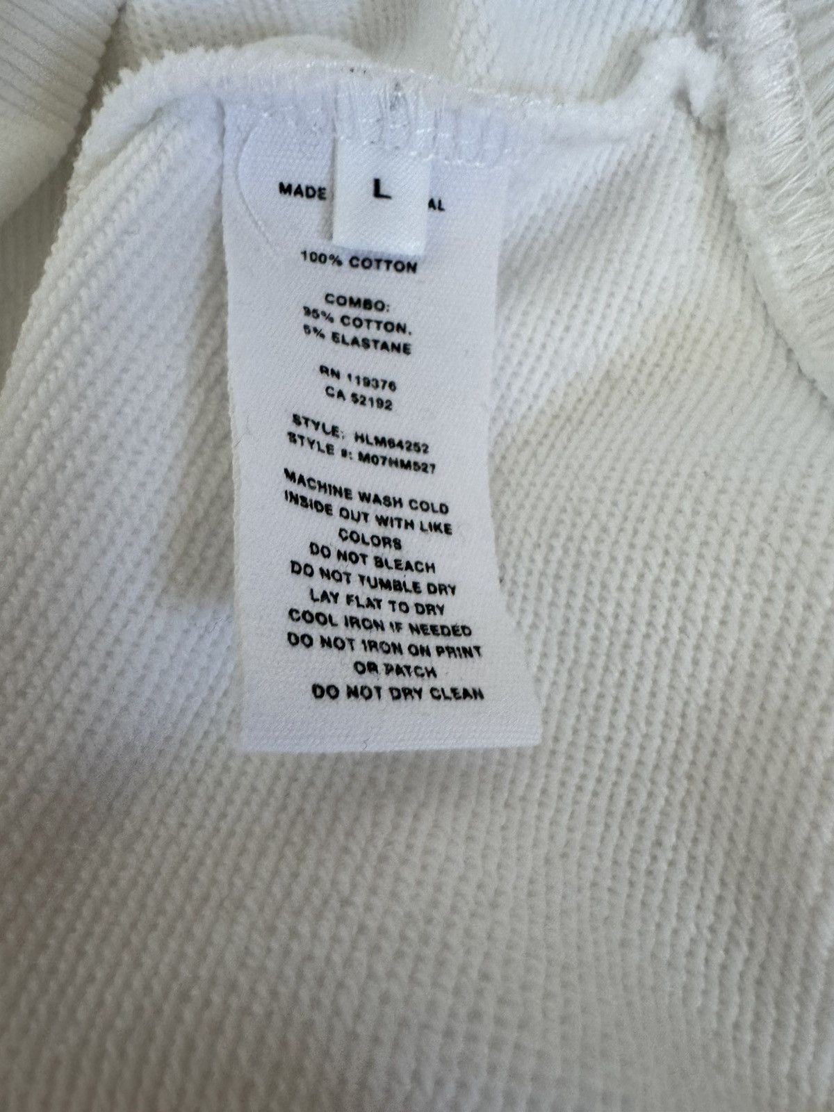 Helmut Lang Helmut Lang White Societas Hoodie Size US L / EU 52-54 / 3 - 4 Thumbnail