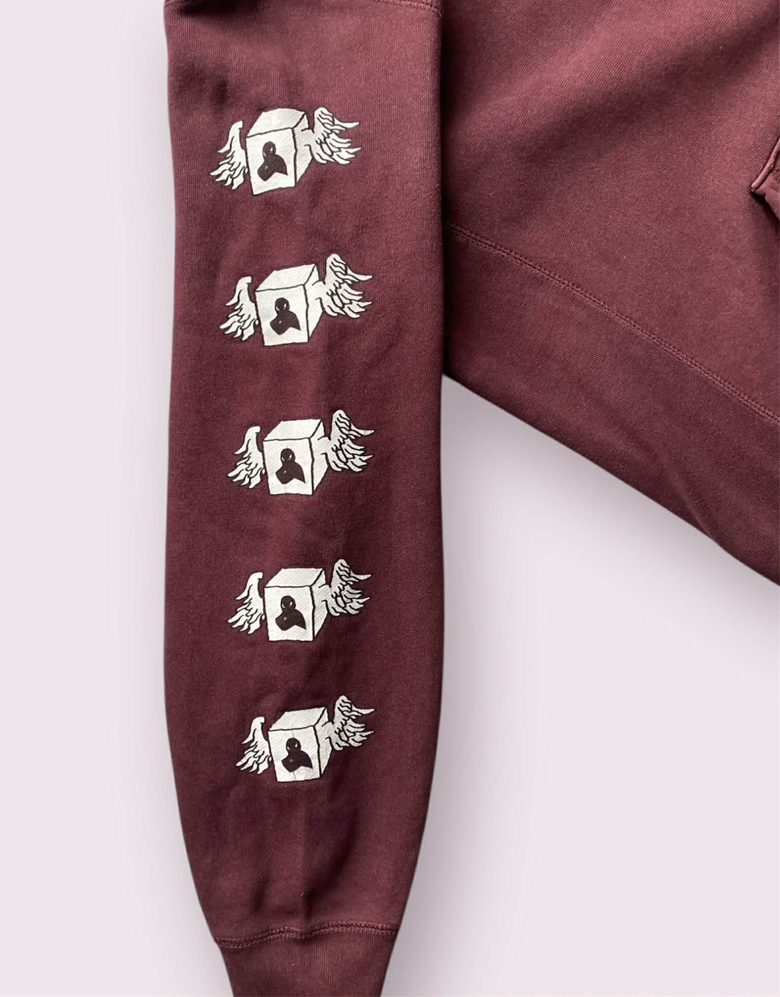 Fucking Awesome Fucking Awesome Box Logo Wings Red Maroon Hoodie Skate Size US L / EU 52-54 / 3 - 3 Thumbnail