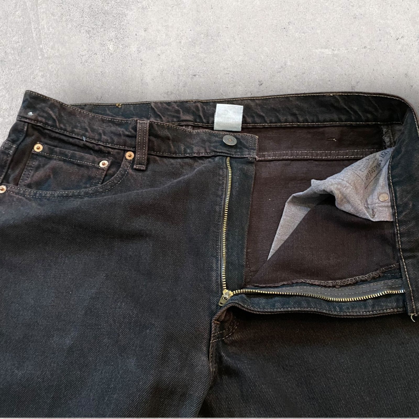 Levi's × Vintage Vintage 90s Levi's 550 Brown Earth Tone Denim Relaxed Jeans Size US 34 / EU 50 - 5 Thumbnail