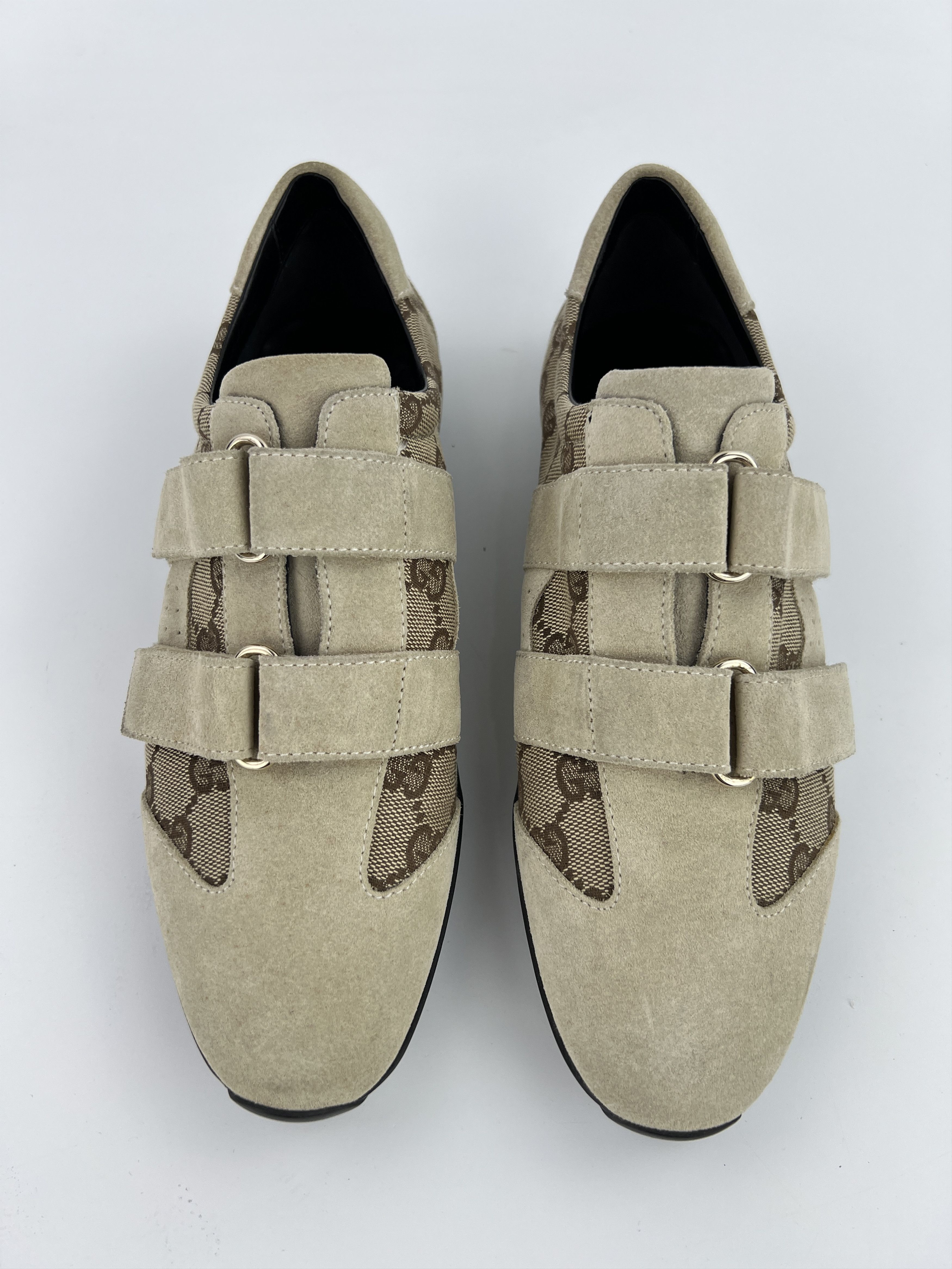 Gucci × Vintage Vintage Gucci GG Guccissima Suede Low Top Sneakers Size US 8.5 / IT 38.5 - 6 Thumbnail