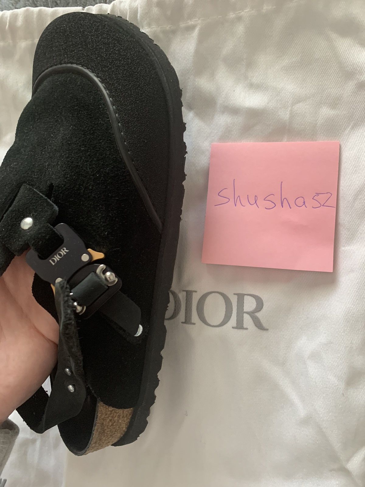 Birkenstock × Dior Dior by Birkenstock Tokio Mule Black Size US 9 / IT 39 - 5 Thumbnail