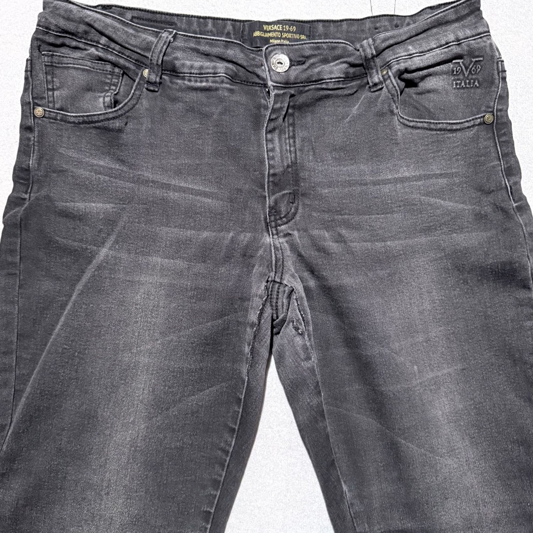 Versace Versace Jeans Men Dark Gray Denim Straight - 31 Size US 31 - 3 Thumbnail