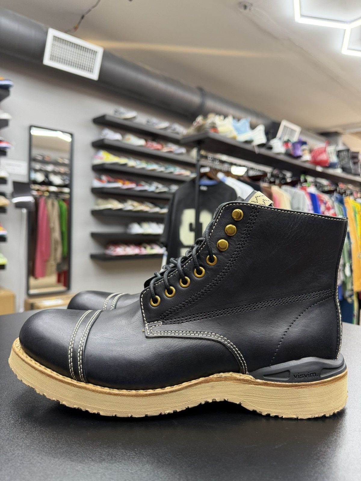 Visvim Size 10 - Visvim Virgil Boots Cap Folk Black Brand New! Size US 10 / EU 43 - 1 Thumbnail