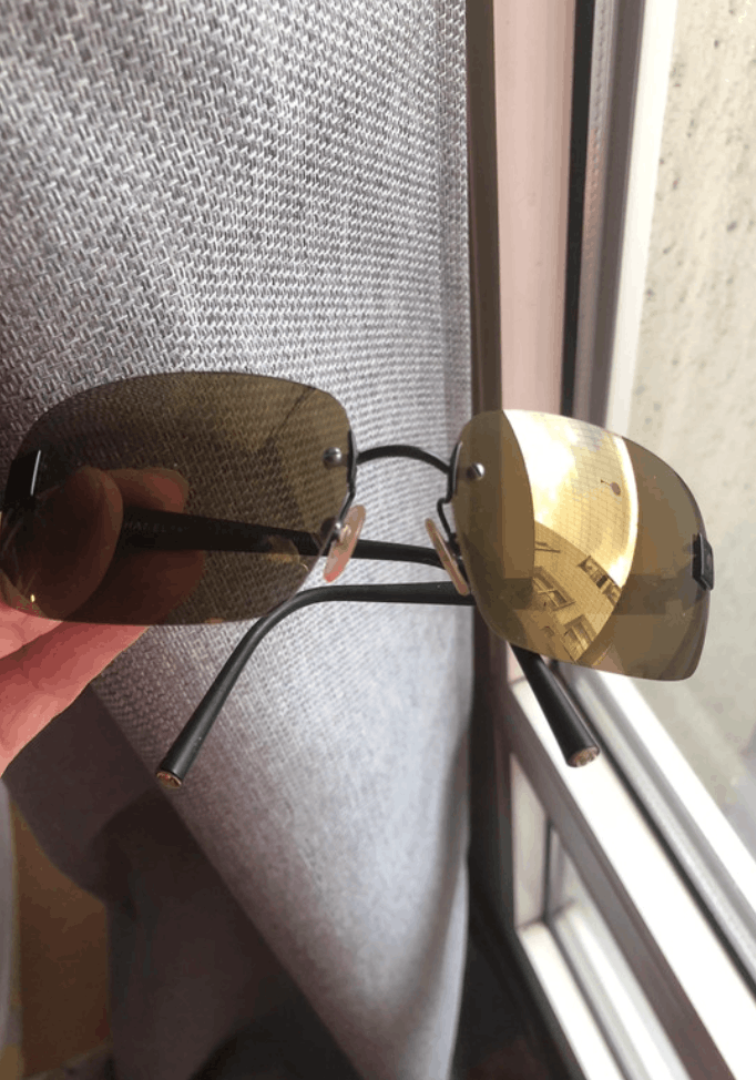 Chanel Chanel Sunglasses 4026 Rhinestone Logo Rimless Vintage 4017 Size ONE SIZE - 3 Thumbnail