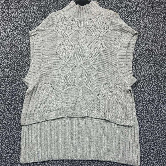 Bcbgmaxazria BCBG Max Azria Sweater XS-S Cable Knit Turtleneck Lambswool Size XS / US 0-2 / IT 36-38 - 1 Thumbnail