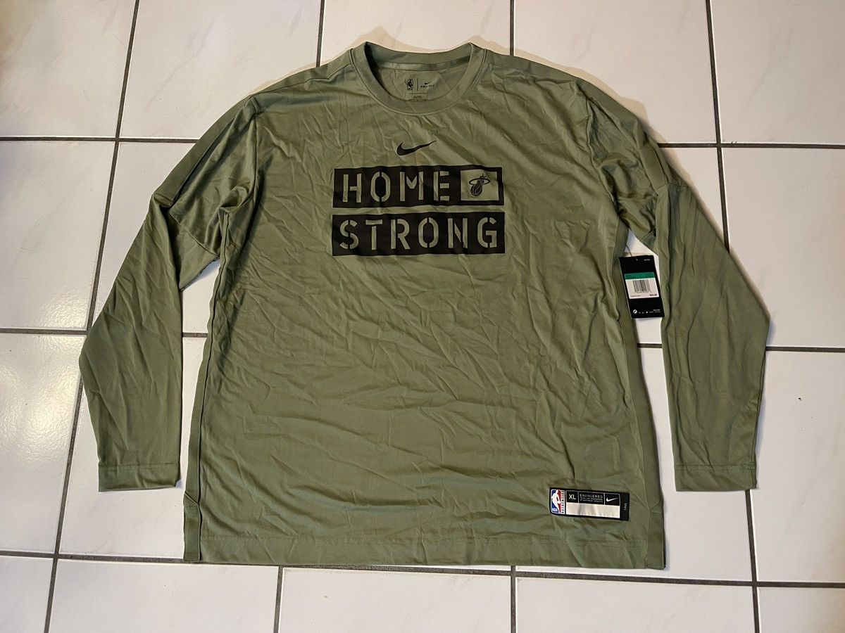 Nike Nike Miami Heat Home Strong Shirt Dri-Fit Green Men's XL Size US XL / EU 56 / 4 - 1 Thumbnail