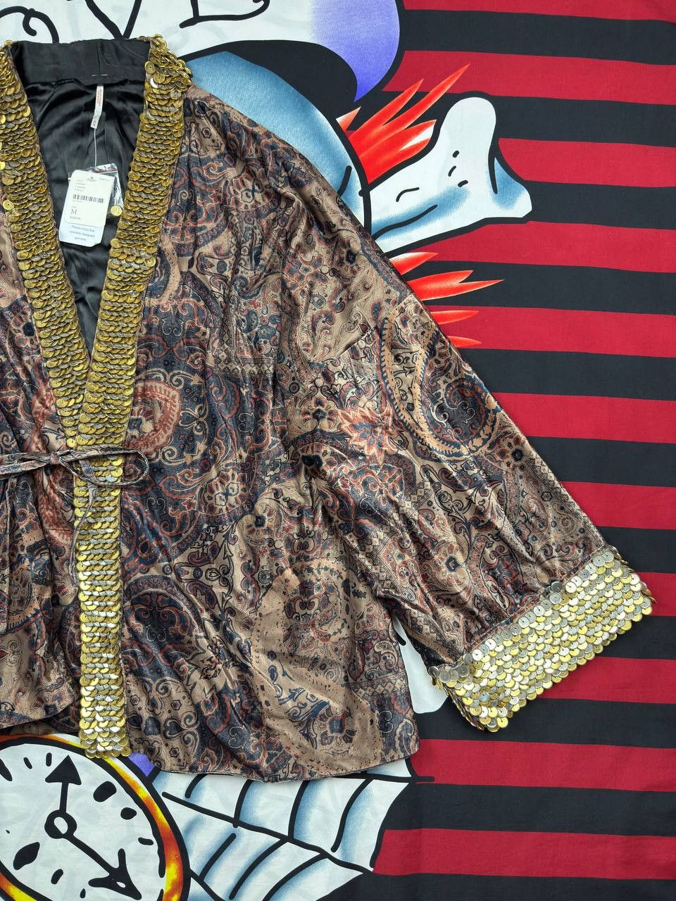 Free People New Free People Avant garde Layla Embellished Kimono size M Size M / US 6-8 / IT 42-44 - 5 Thumbnail