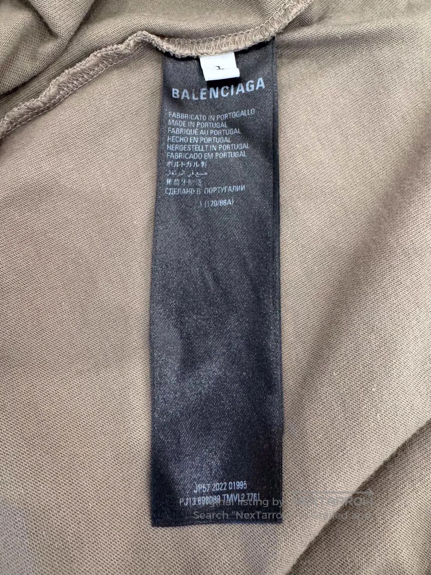 Balenciaga Balenciaga x WFP Logo Gray Mock Tee. Size US L / EU 52-54 / 3 - 8 Thumbnail