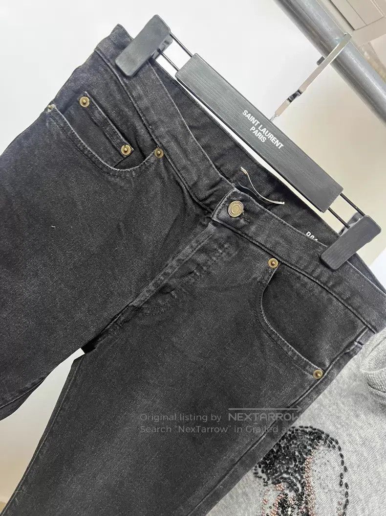 Saint Laurent Paris Saint Laurent Paris Cut Out Destroyed Denim Jeans i Size US 30 / EU 46 - 2 Thumbnail