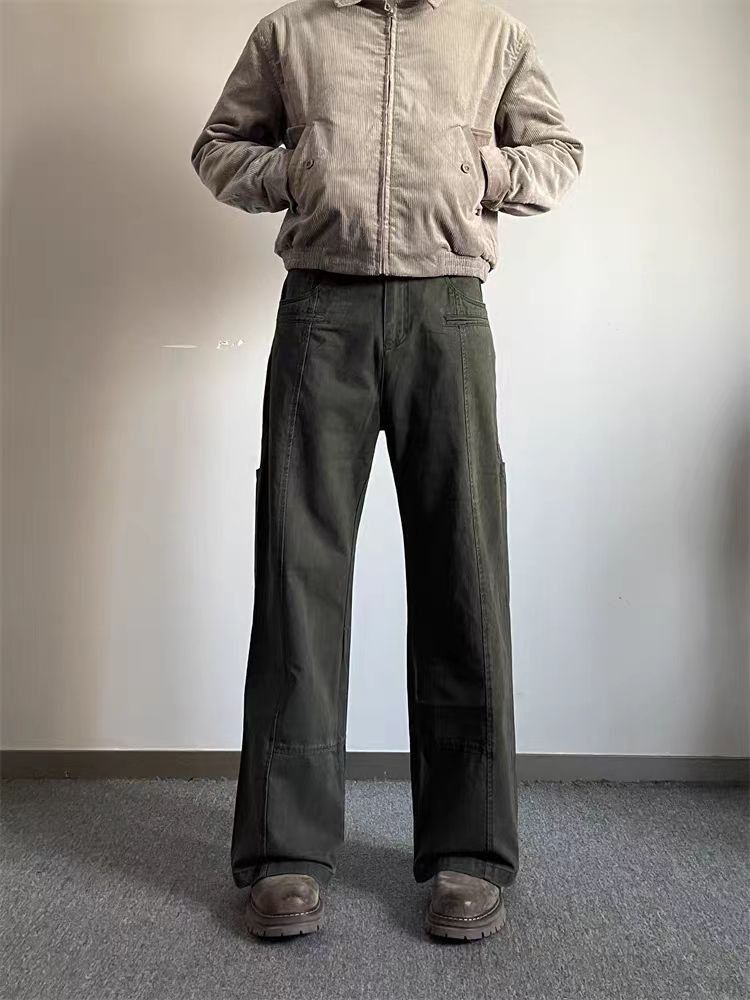 Japanese Brand × Jean Retro loose washed high street workwear casual jeans Size US 34 / EU 50 - 4 Thumbnail
