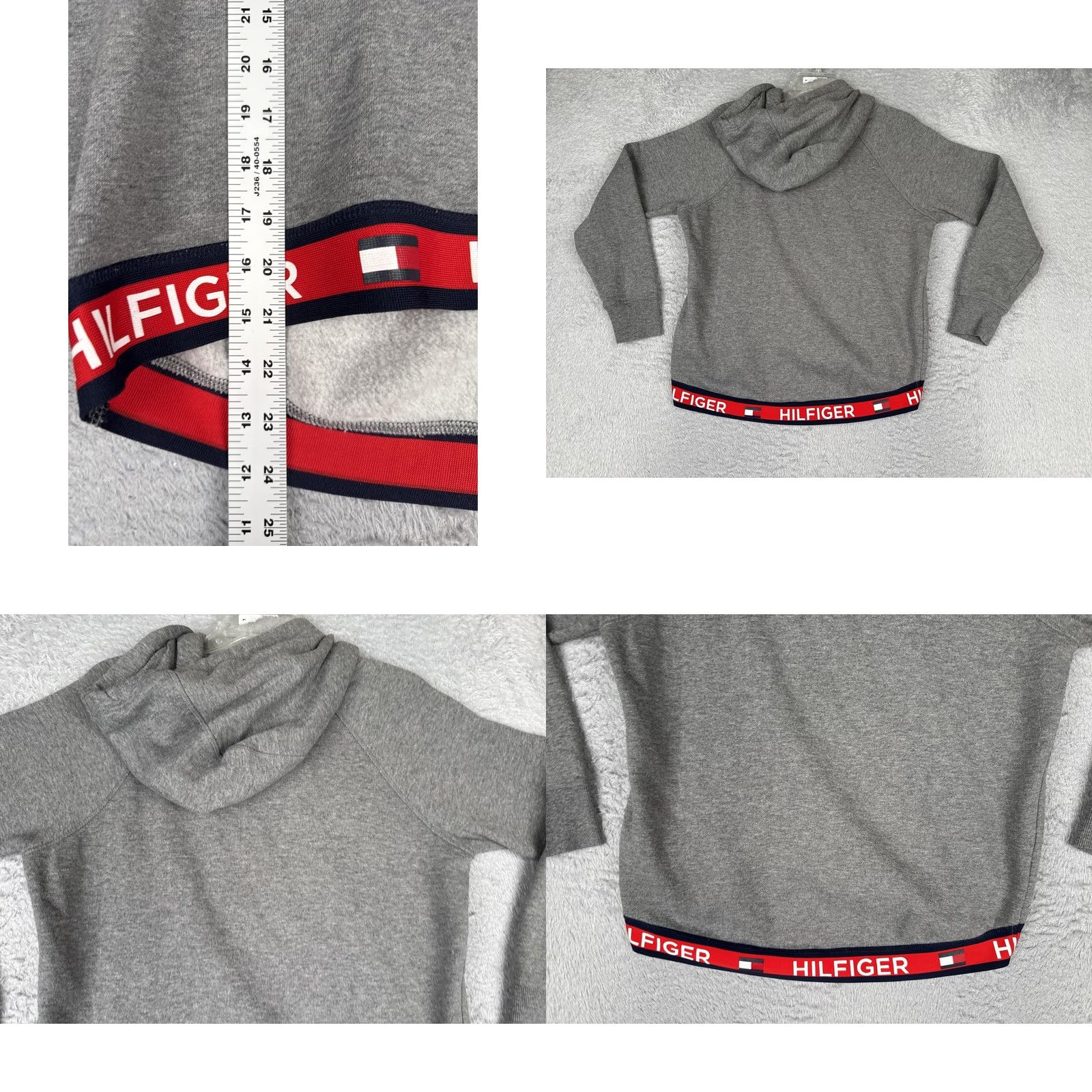 Tommy Hilfiger Tommy Hilfiger Hoodie Mens Small Gray Fleece Pullover Sweatshirt Logo Hem Sport Hoodie Pullover Mens Size US S / EU 44-46 / 1 - 9 Thumbnail