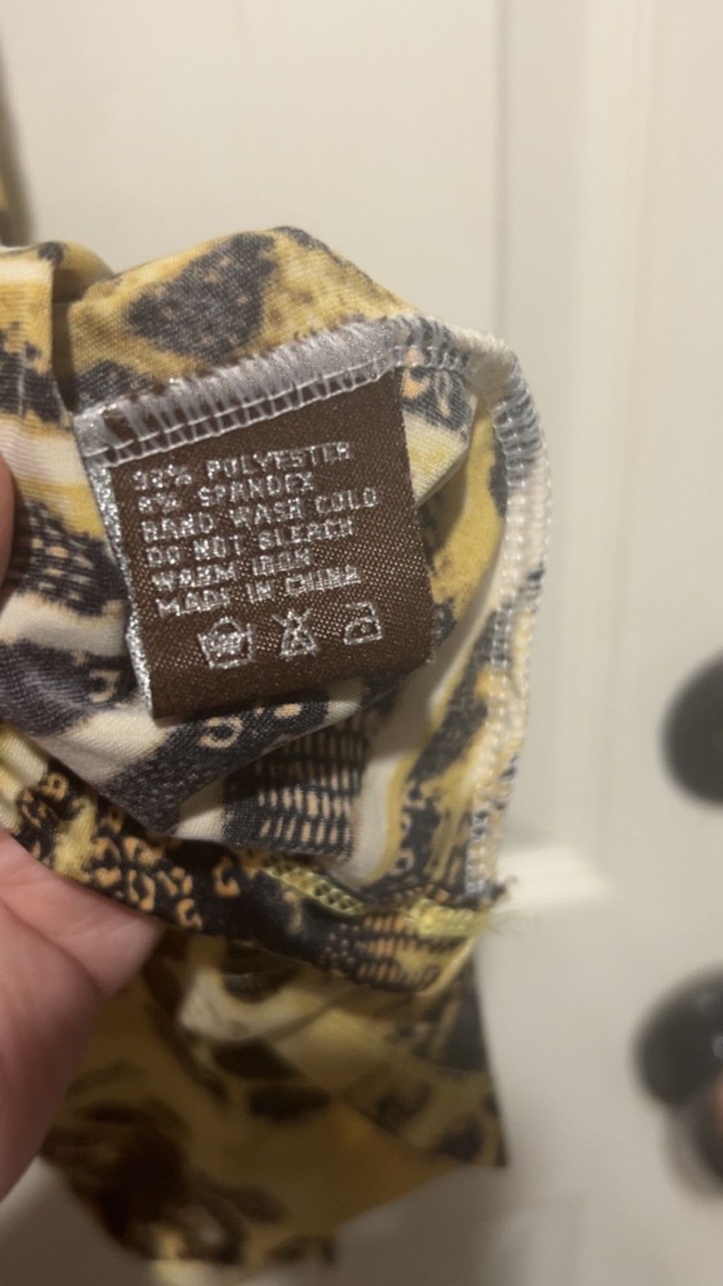 Mystery Ranch Women's Mystery Tank Top M Beige Brown Animal Print Size M / US 6-8 / IT 42-44 - 4 Thumbnail