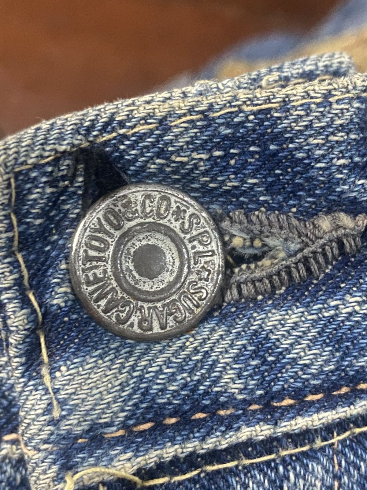 Sugar Cane Rare vintage SUGAR CANE OKINAWA JEAN distressed rework boro Size US 31 - 20 Thumbnail