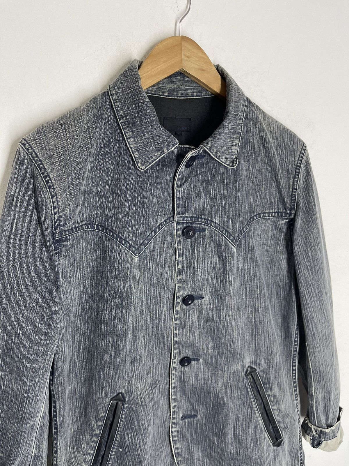Beams Plus VINTAGE BEAMS JAPAN DENIM STREETWEAR JACKET Size US M / EU 48-50 / 2 - 2 Thumbnail