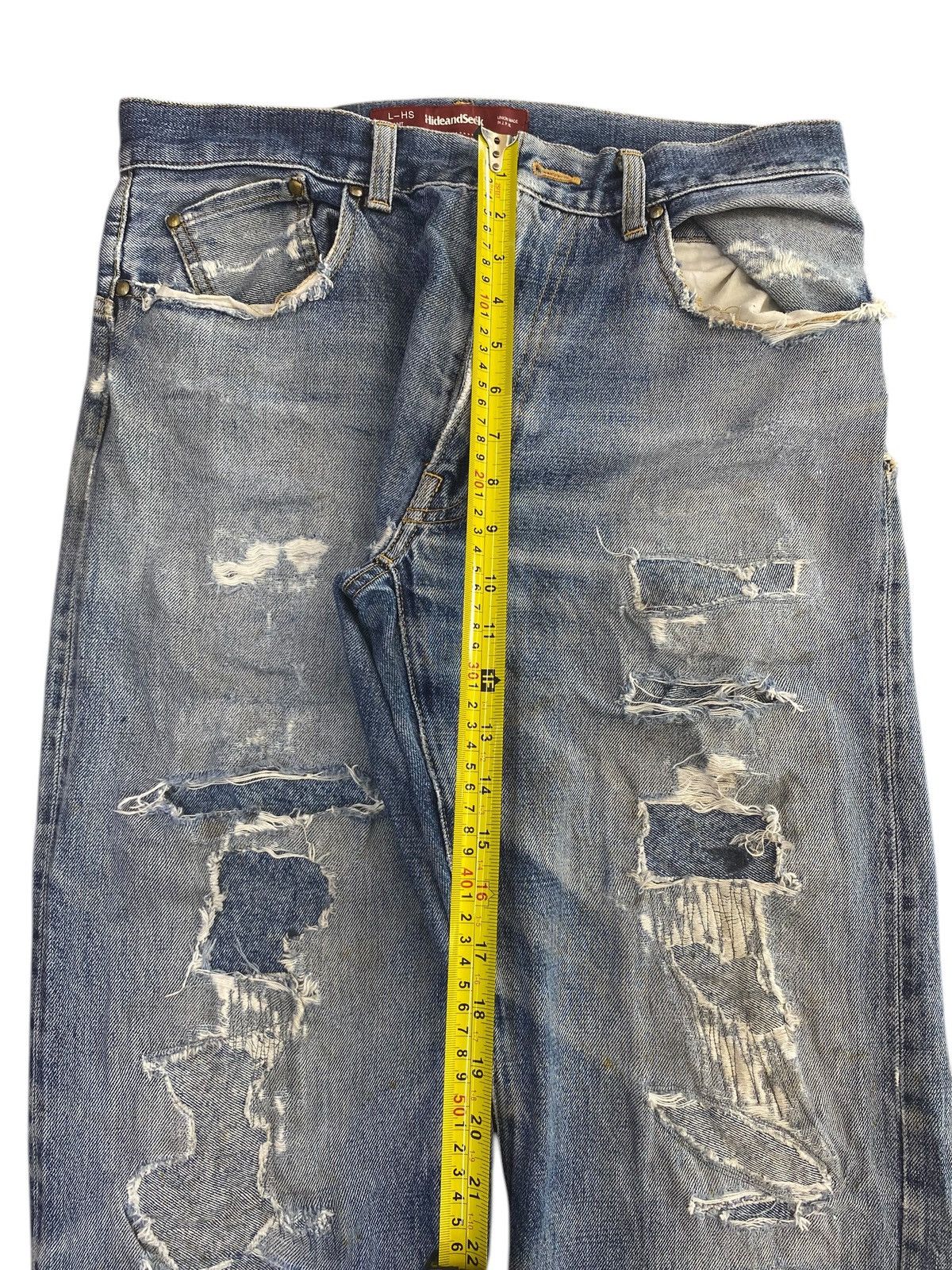 Japanese Brand Japanese Brand Distressed Ripped Style Selvedge Jeans Size US 32 / EU 48 - 6 Thumbnail