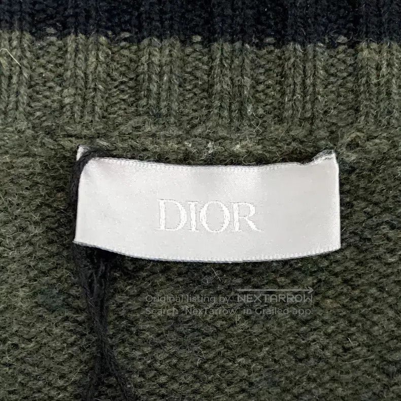 Dior Dior Dark green logo letter embroidery wool V-neck single- Size US M / EU 48-50 / 2 - 5 Thumbnail