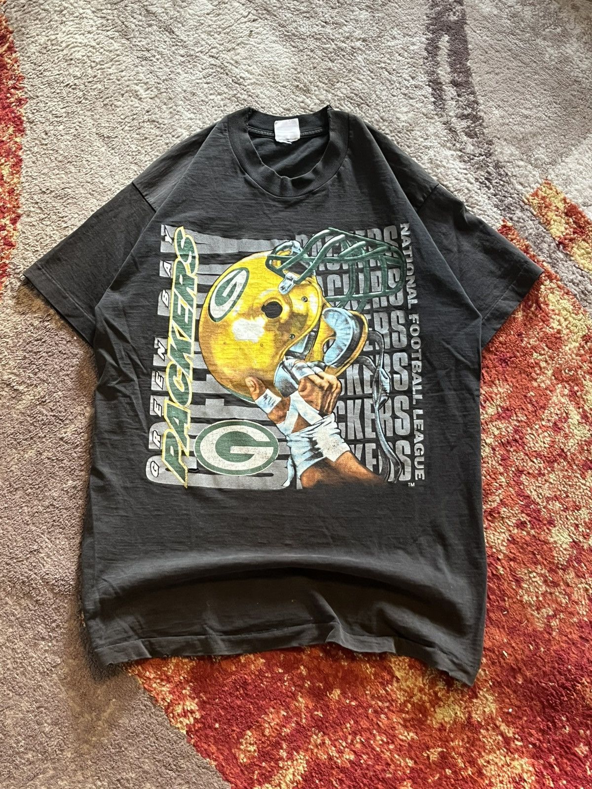 NFL Vintage 1995 Green Bay Packers Distressed Single Stitch Tee Size US L / EU 52-54 / 3 - 1 Thumbnail