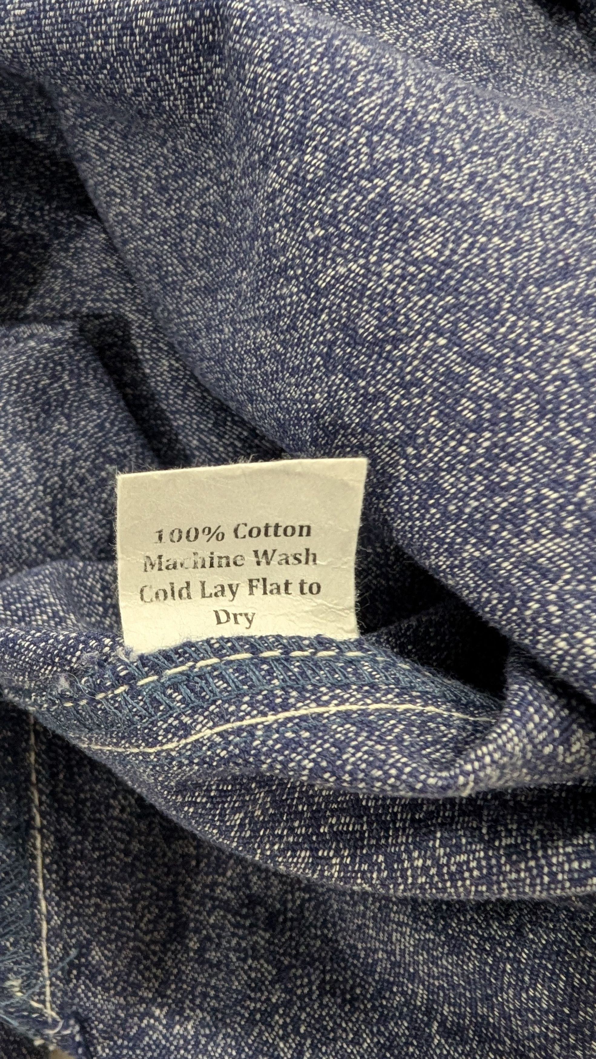 WYTHE Wythe Pearlsnap Shirt in Indigo Blue Jasp Cotton USA Made Size US M / EU 48-50 / 2 - 9 Thumbnail