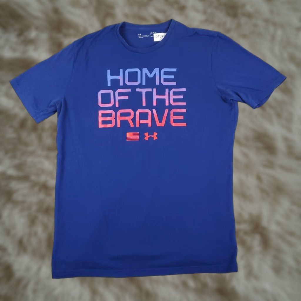 Under Armour Under Armour HeatGear Blue Short Sleeve T-Shirt Size Large Unisex Adults Mens Size US L / EU 52-54 / 3 - 1 Thumbnail