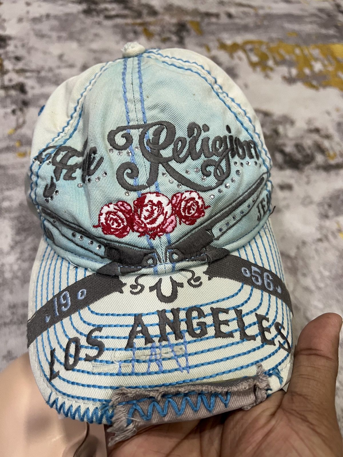 True Religion Vintage True Religion Hat Distressed - Very Style Size ONE SIZE - 2 Thumbnail