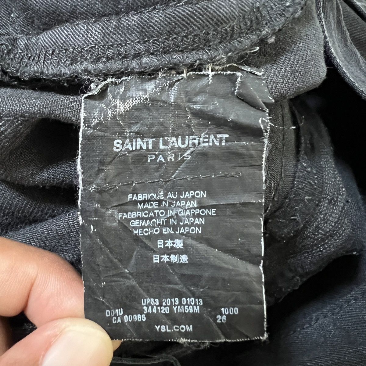 Hedi Slimane × Saint Laurent Paris 🔥 2013 Saint Laurent Paris Dyed SlimFit Size US 27 - 16 Thumbnail