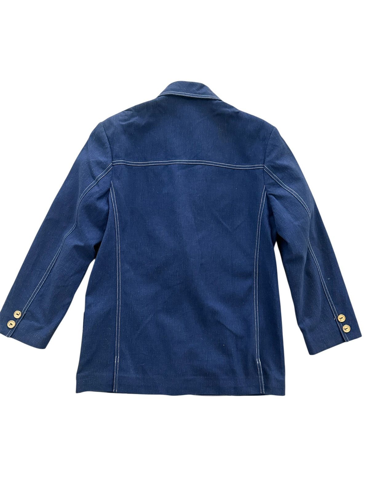Celine CELINE MADE IN FRANCE DENIM JACKET GOLD LOGO NICE DESIGN Size US M / EU 48-50 / 2 - 9 Thumbnail