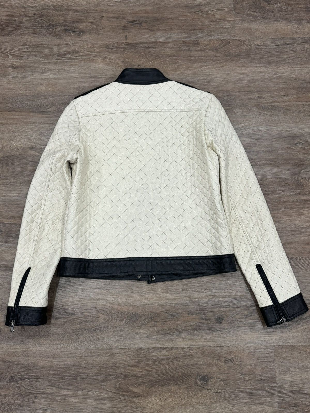 Alice + Olivia Alice + Olivia Quilted Vegan Leather Cropped Jacket Size XS / US 0-2 / IT 36-38 - 8 Thumbnail