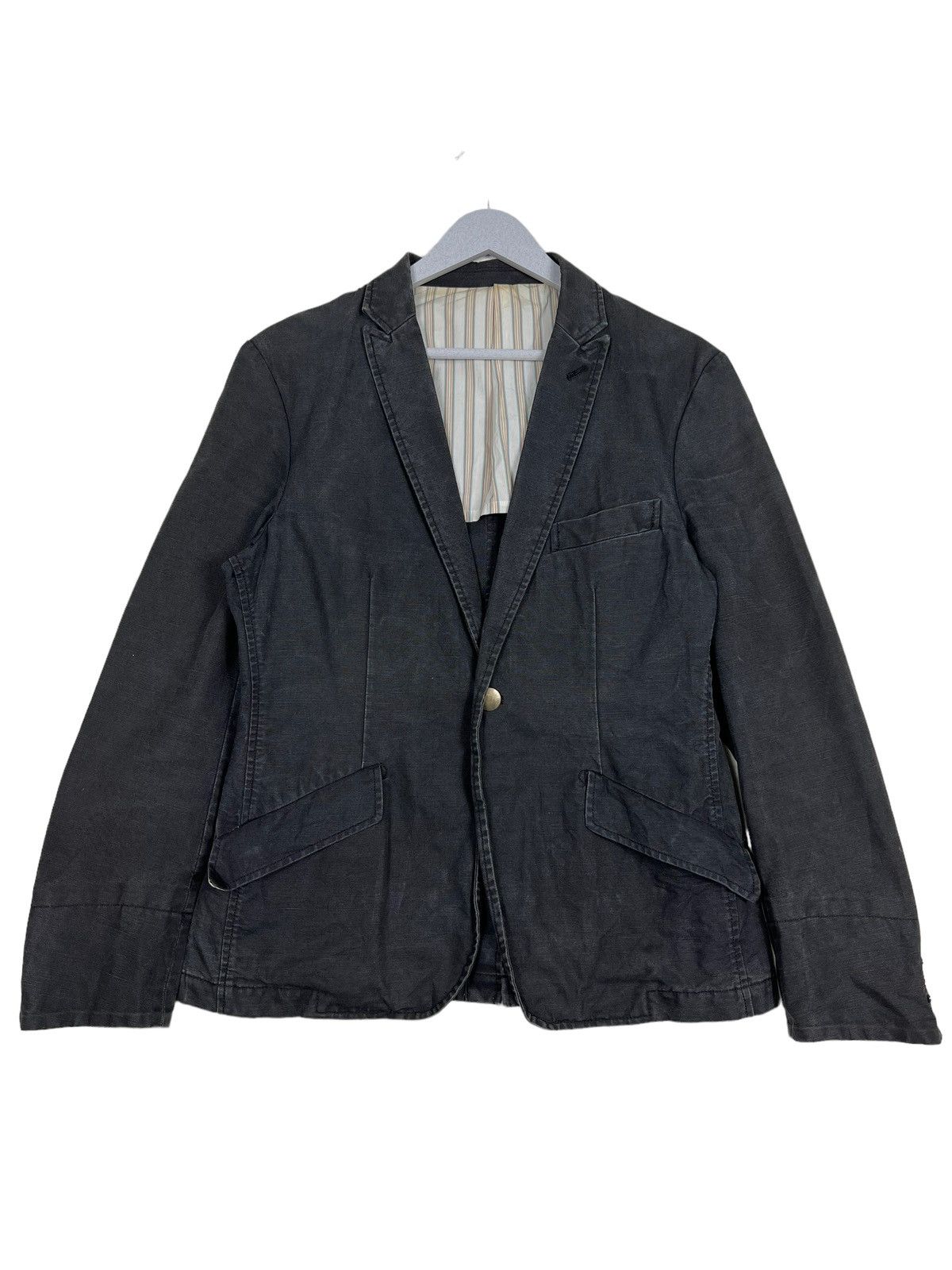 Japanese Brand 🔥 PPFM KHAKI BLAZER JACKET Size US M / EU 48-50 / 2 - 1 Thumbnail
