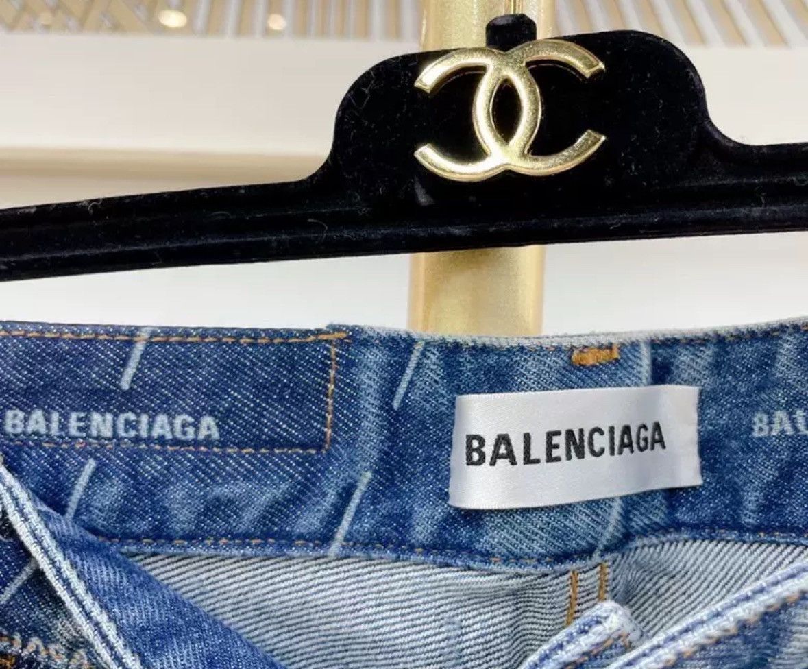 Balenciaga Balenciaga letter jeans2412-Nextarrow Size US 27 - 5 Thumbnail