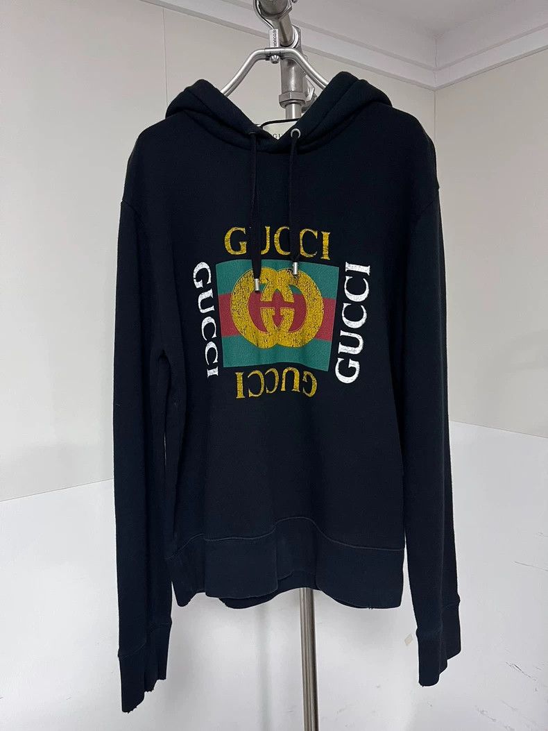 Gucci Gucci Black squares make old hoodies 2502-Nextarrow Size US S / EU 44-46 / 1 - 1 Thumbnail