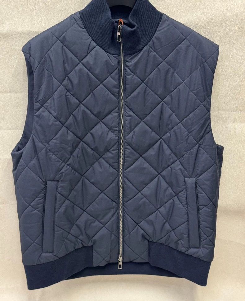 Loro Piana LORO PIANA Men's diamond quilting vest Size US L / EU 52-54 / 3 - 1 Thumbnail