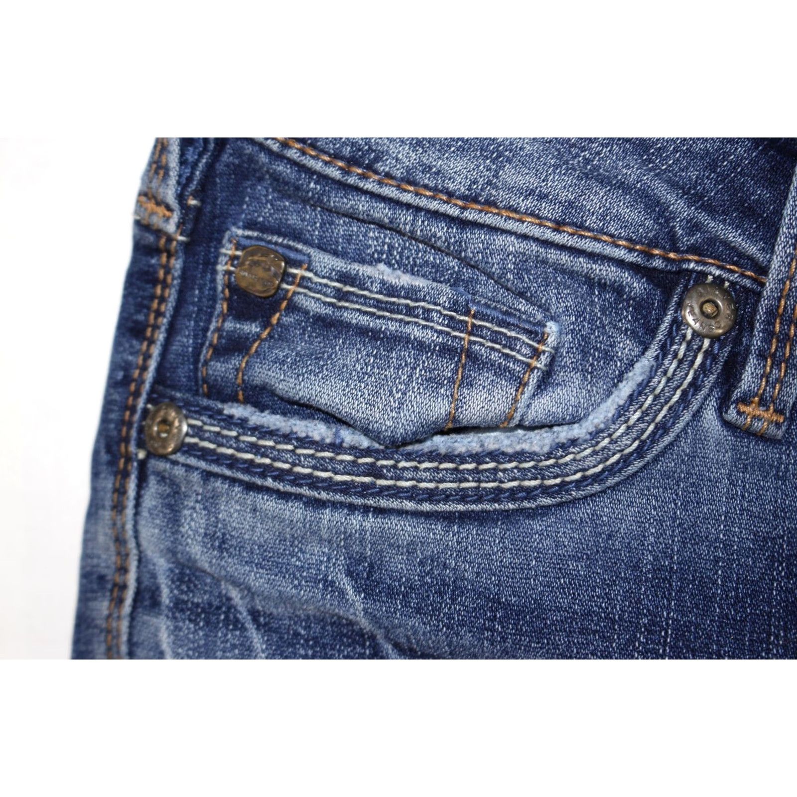 Silver Jeans Co. Silver Jeans Aiko Bootcut Distressed Dark Wash Women's 28x31 Jeans Size 28" / US 6 / IT 42 - 3 Thumbnail