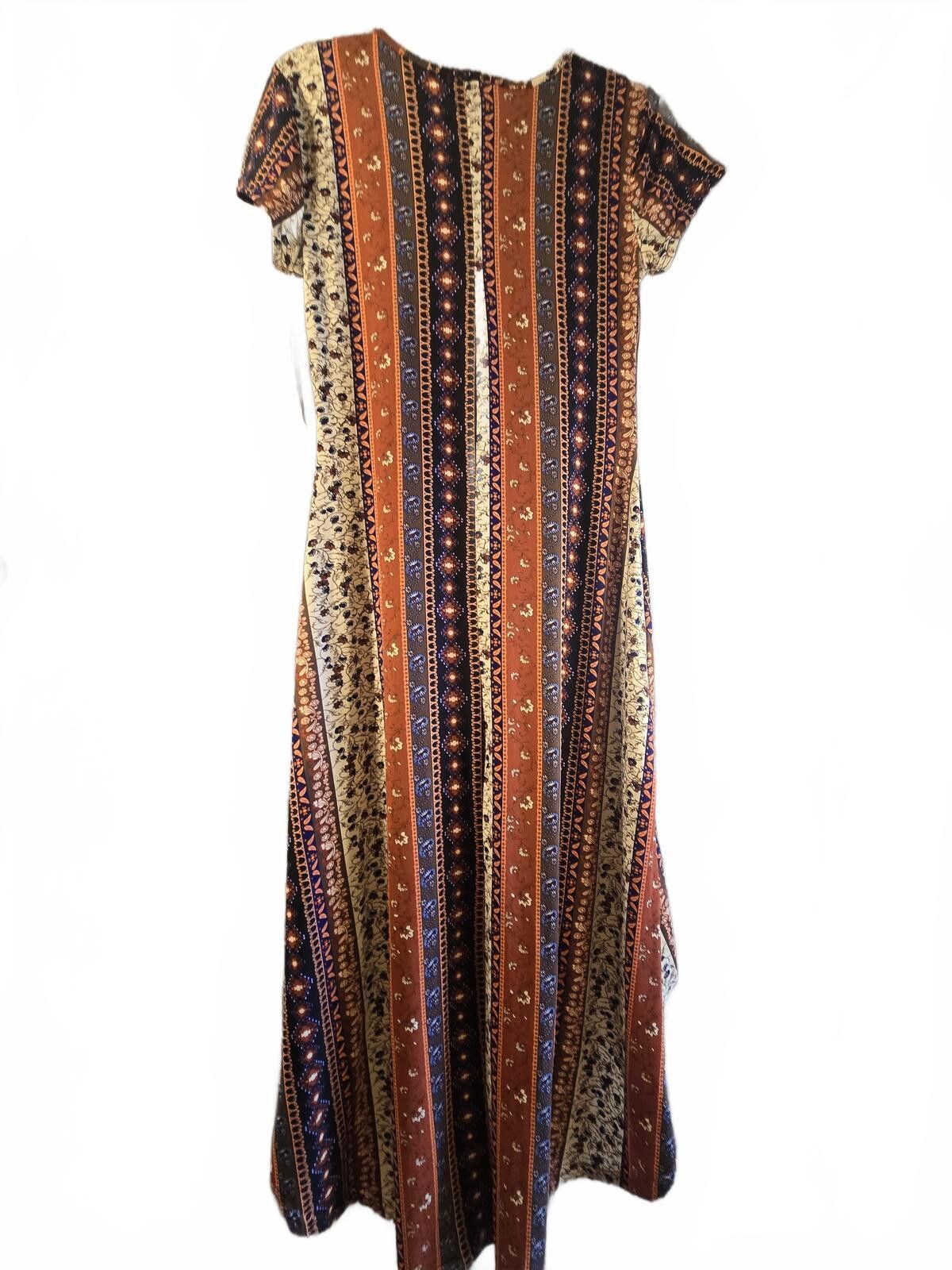 POP MAGAZINE Boho Patchwork Floral High-low Maxi Dress NWT Sz M Size M / US 6-8 / IT 42-44 - 3 Thumbnail
