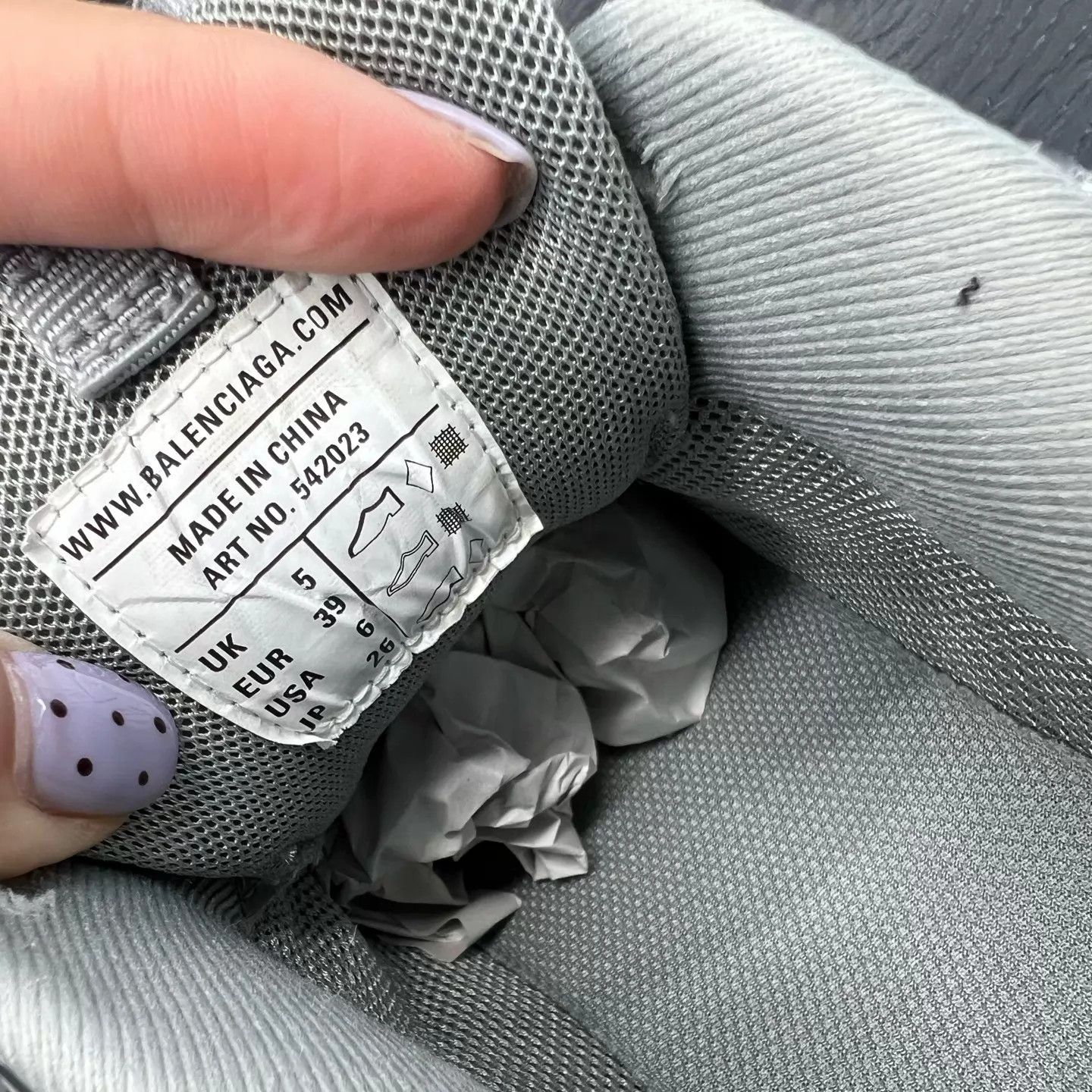 Balenciaga Balenciaga Track Gray 39 Like New Original Box Size US 6 / IT 36 - 8 Thumbnail