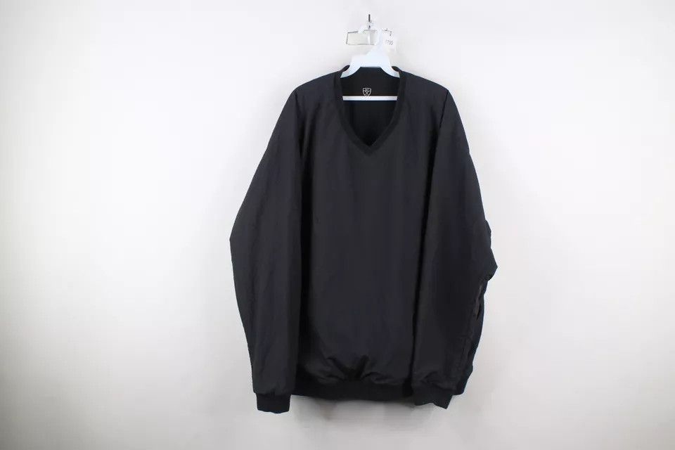 Nike × Vintage Vintage Nike Golf Scott Mini Swoosh Reversible Jacket Black Size US XXL / EU 58 / 5 - 12 Thumbnail