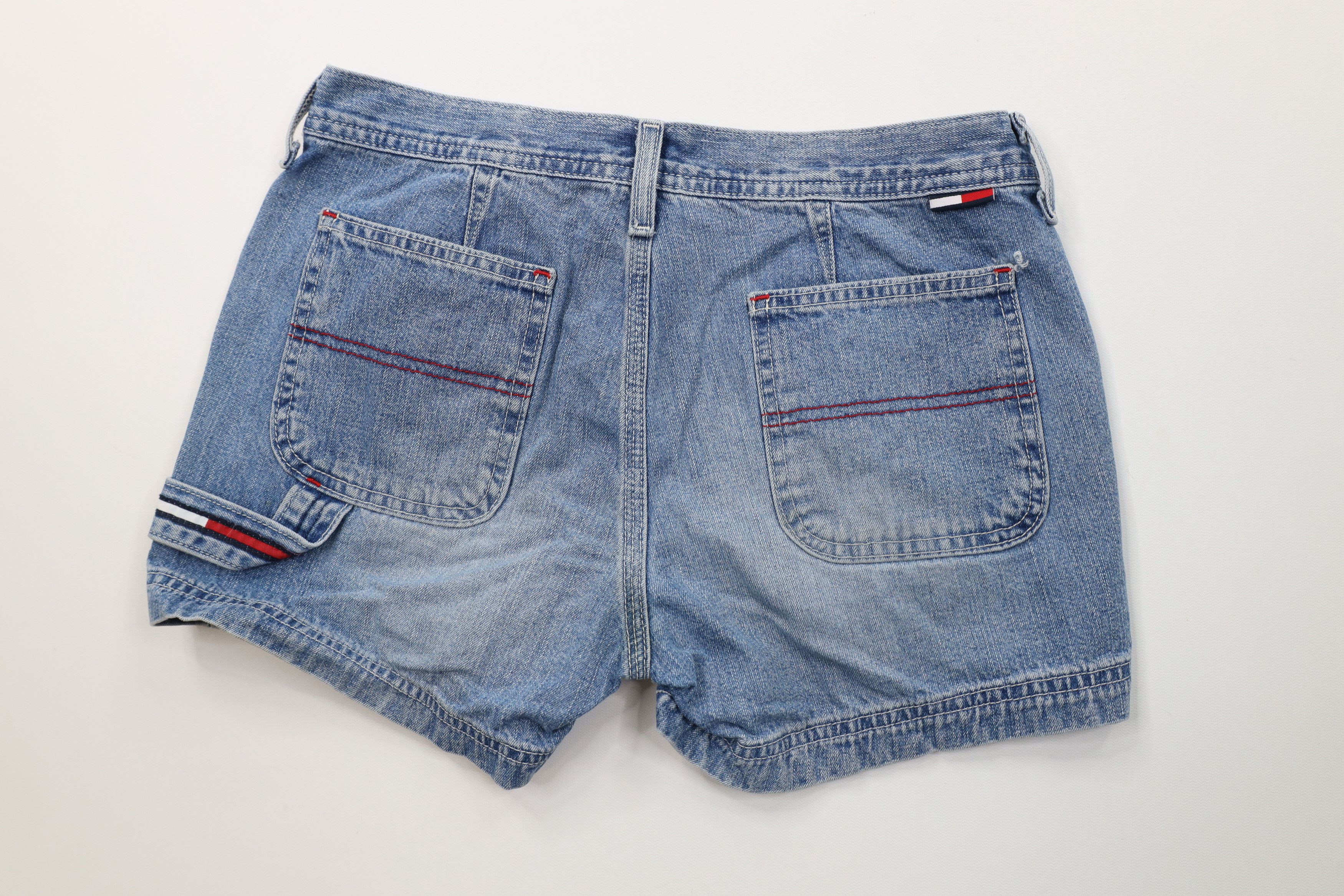 Tommy Hilfiger Vintage 90s Y2K Tommy Hilfiger Denim Jean Shorts Blue Size 25" / US 0 / IT 36 - 7 Thumbnail