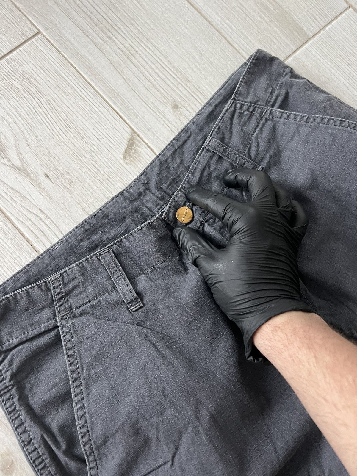 Carhartt Carhartt WIP Pants Baggy Grey Cargo 30/34 Size US 34 / EU 50 - 10 Thumbnail