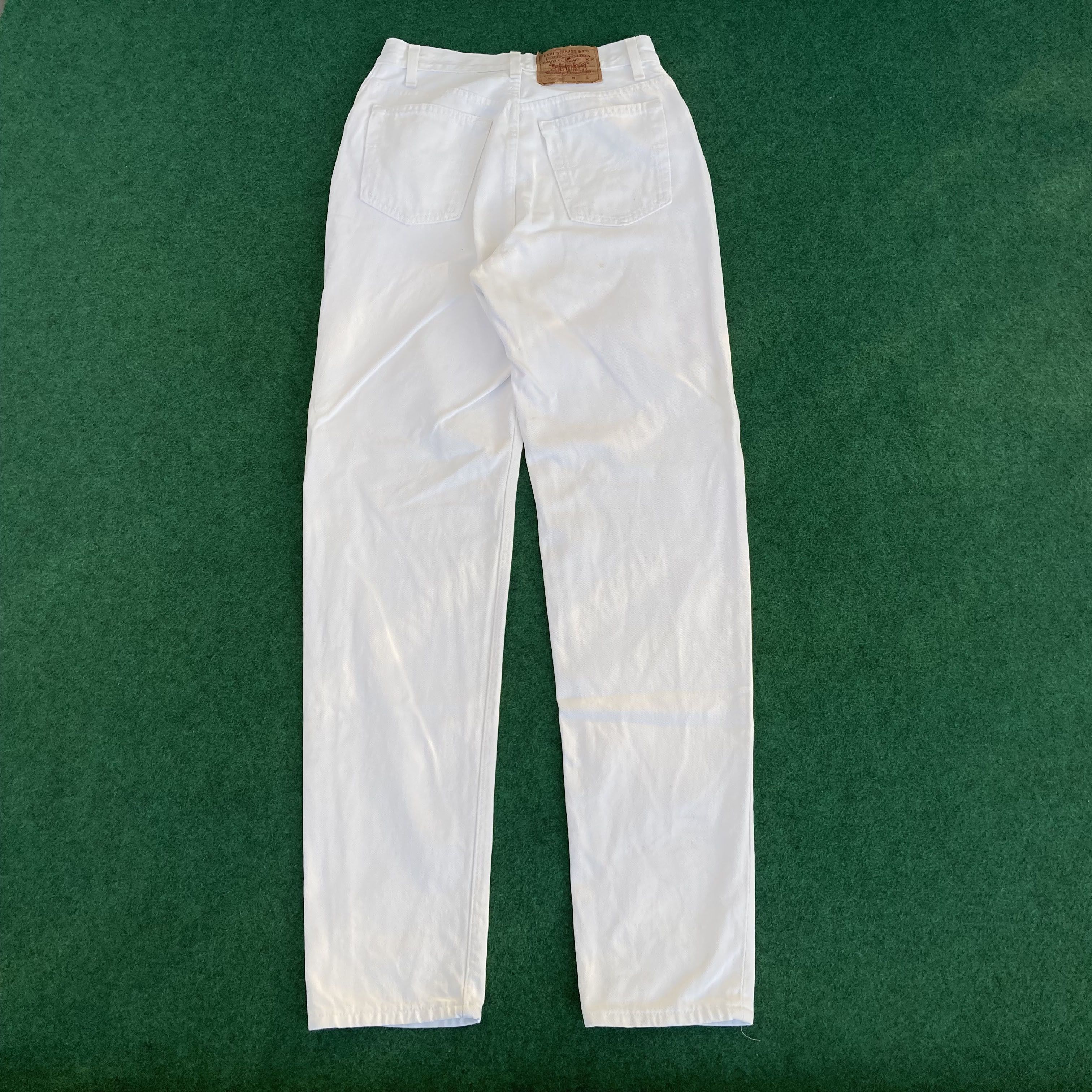 Levi's × Vintage Vtg Levis 501 Distressed Ripped Women White Grunge Jeans Size 26" / US 2 / IT 38 - 14 Thumbnail