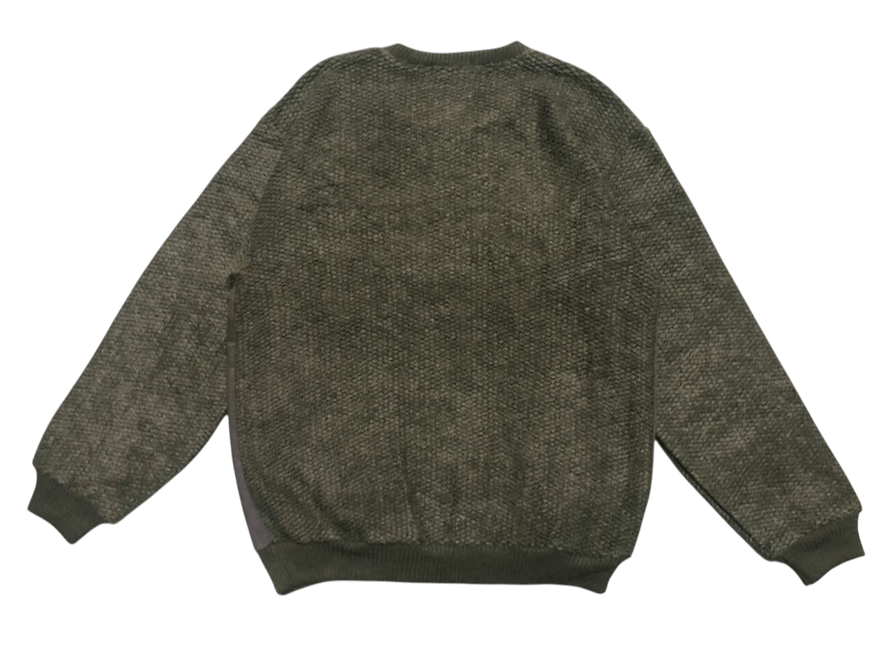 Aran Isles Knitwear × Japanese Brand × Vintage Vintage Big Way Cotton Wool Knit Crewneck Sweatshirt Rare Size US M / EU 48-50 / 2 - 2 Thumbnail