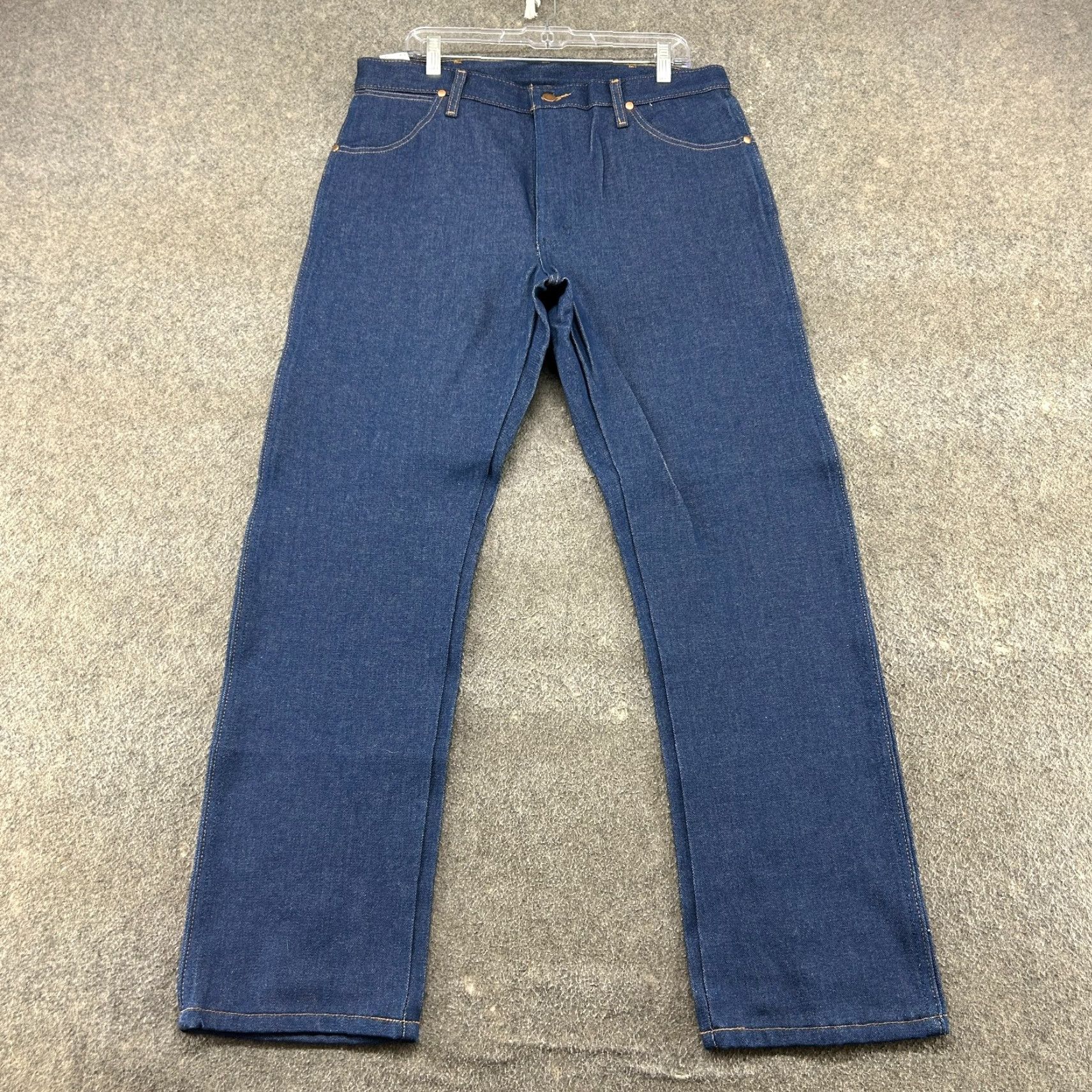 Wrangler Wrangler 13MWZ Jeans Mens 36x31 Blue Cowboy Cut Straight Dark Wash Western Rodeo 90s Cowboy Mens Regular Jeans Size US 36 / EU 52 - 2 Thumbnail