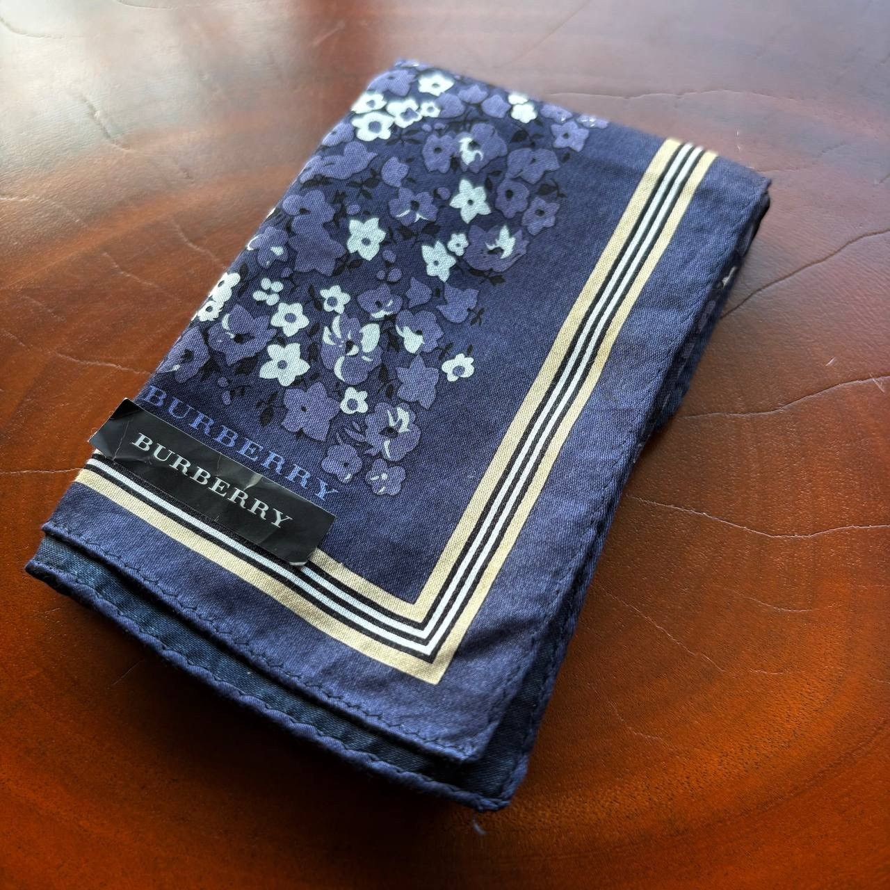 Burberry Burberry Blue Purple Floral Handkerchief Size ONE SIZE - 1 Thumbnail